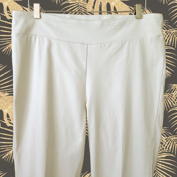 J. McLaughlin Masie Slim tapered Leg Stretch Pull-On Pants Size 12 Ivory Stone - Picture 7 of 9